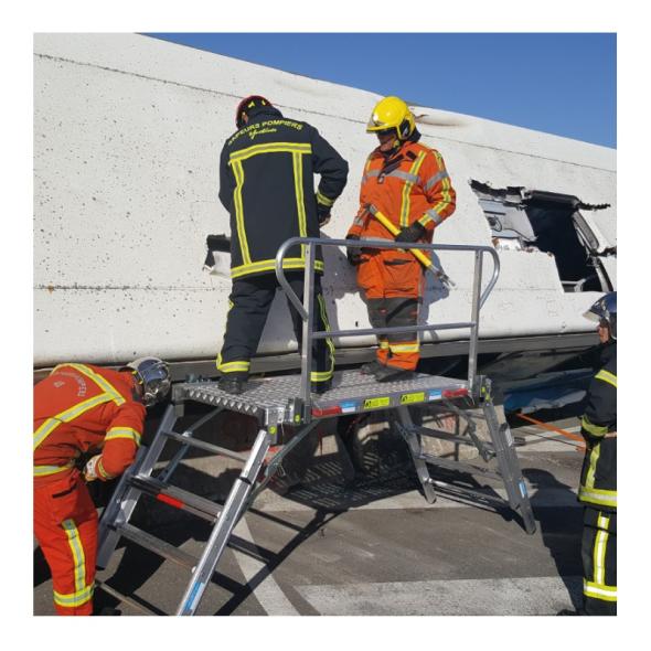 Vente Plateforme pliable pour opération de désincarcération Rescuestep® (AUDINNOV)