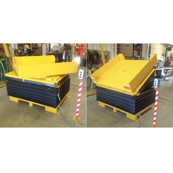 Élévateur Basculeur Rotateur de caisse pneumatique EBR