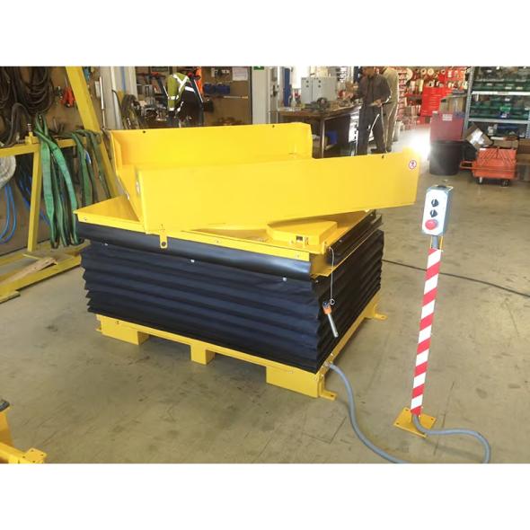 Devis Élévateur Basculeur Rotateur de caisse pneumatique EBR