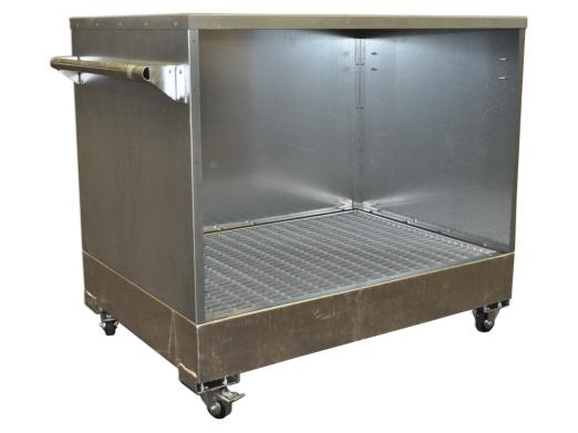 Abri de stockage mobile pour 2 fûts avec rétention - DIFOPE