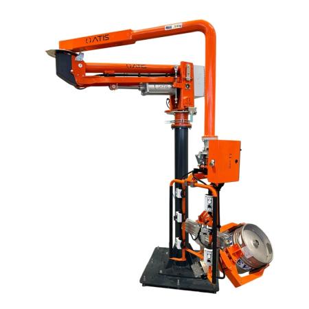 Manipulateur pneumatique industriel avec pince à fût