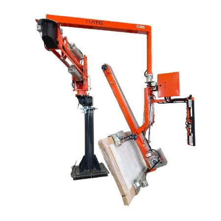 Bras articulé industriel pour manutention de bloc-porte et fermeture