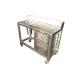 Station inox mobile pour nettoyage d'aimants industriels