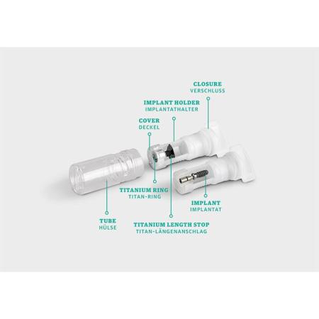Vente Tube plastique pour emballage d'implant dentaire DentalImplantPack (ROSE PLASTIC)
