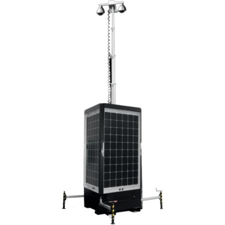 Mat de vidéosurveillance mobile autonome - LUX SECURITY SOLAR