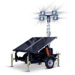 Mât d’éclairage autonome sur remorque - solaire - LUX SOLAR - NACELEXPERT
