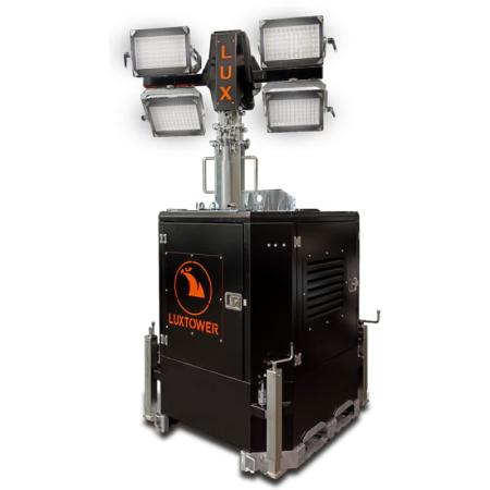 Tour d'éclairage de chantier LED - alimentation hybride - LUX CUBO