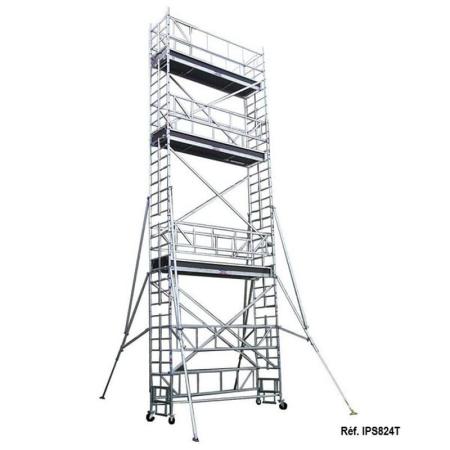 Echafaudages roulants IPS H. de travail 4,3 à 14,3 m