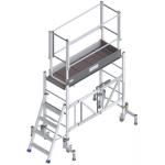 Echafaudage roulant pliant Maxipli - H. de travail réglable jusqu'à 3,5 m - ABA ECHELLES