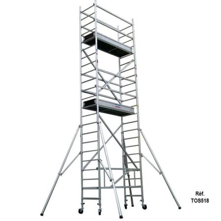 Echafaudage roulant TOPLIGHT - H. de travail 4 à 6 m