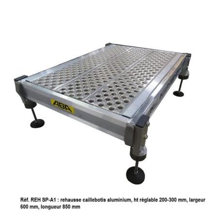Devis Réhausse de travail en tôle damier pour atelier - REH SP-A