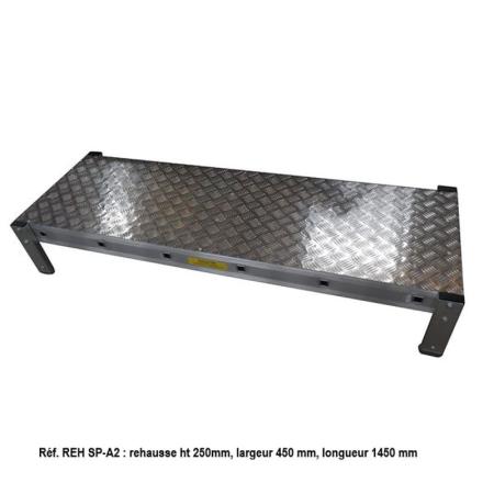 Vente Réhausse de travail en tôle damier pour atelier - REH SP-A (ABA ECHELLES)