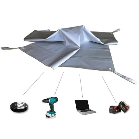 Couverture antifeu lithium pour outils et appareils portatifs à batterie 1,5x1,5 m