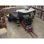 Couverture anti-feu pour chariot élévateur avec batteries - 6 x 8 m - DIFOPE