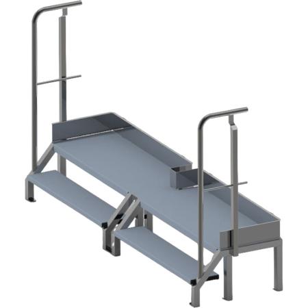 Plateforme d’accès structure inox AISI 304L.