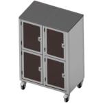 Armoire inox pour rangement des EPI en atelier - laboratoire - SCHWEYER