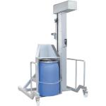 Élévateur basculeur à colonne inox AISI 304L - fût cuve pétrin type VMI - SCHWEYER