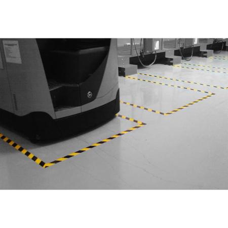 Devis Bande adhésive hachurée de marquage au sol LINE PLAN CROSS