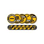 Stickers de signalisation au sol Hygiène Sécurité LINE PLAN PICTO - BOPLAN