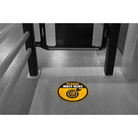 Devis Stickers de signalisation au sol Hygiène Sécurité LINE PLAN PICTO