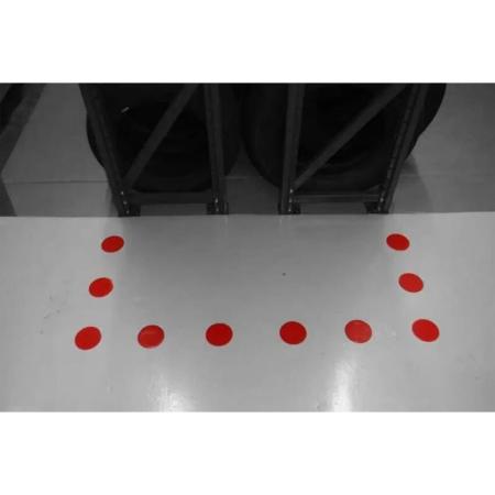 Achat Pastilles adhésives rondes de marquage au sol LINE PLAN DOT