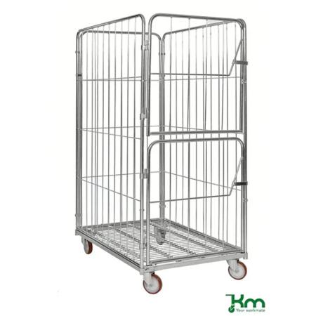 Roll conteneur 4 côtés - longueur 1200 mm - 600 kg