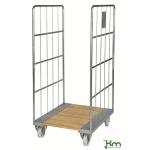 Roll conteneur 2 côtés avec socle bois - longueur 800 mm - ACTIVERGO