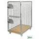Roll conteneur avec socle bois - longueur 1200 mm - 800 kg
