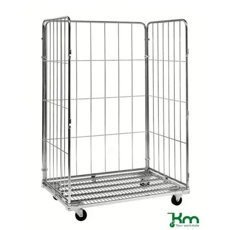 Roll conteneur 3 à 4 côtés - longueur 1200 mm - 400 kg