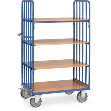 Achat Chariot haut à parois tubulaires - 4 ou 5 étagères réglables au pas