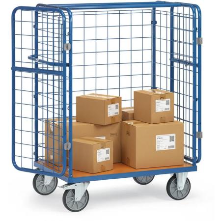 Vente Chariot grillagé pour colis à portes battantes et/ou toit (AVMD)