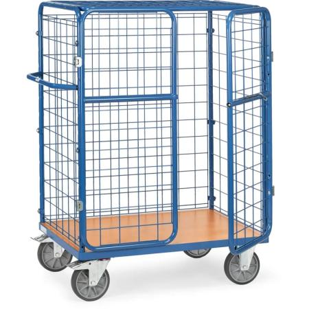 Prix Chariot grillagé pour colis à portes battantes et/ou toit