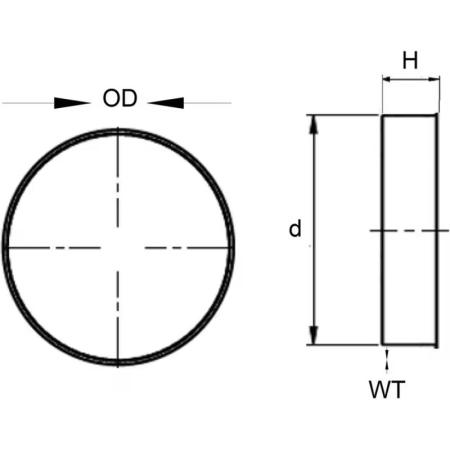 Achat Bouchons Protecteurs de tuyaux acier  8" à 120" à bords biseautés