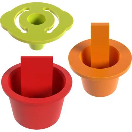 Bouchon obturateur plastique à languette centrale