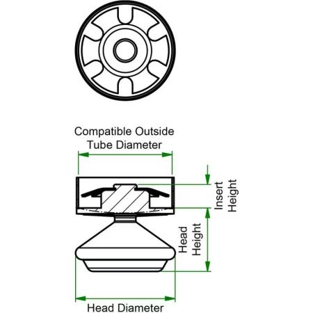 Achat Patin à rotule inclinable - à emboiter