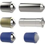 Poussoirs à ressort à bille - lisses - inox / laiton / plastique - ESSENTRA