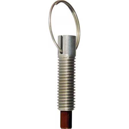 Doigt d'indexage fileté à anneau - goupille inox