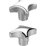 Boutons croisillons ergonomiques aluminium - ESSENTRA