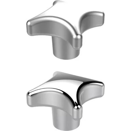 Boutons croisillons ergonomiques aluminium