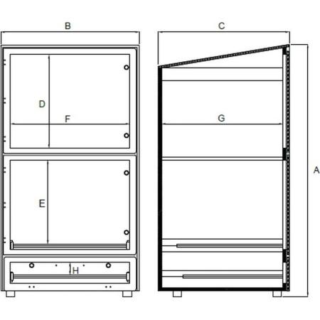 Vente Capot pour station informatique d'atelier PC UC imprimante FULLBOX (ERM)