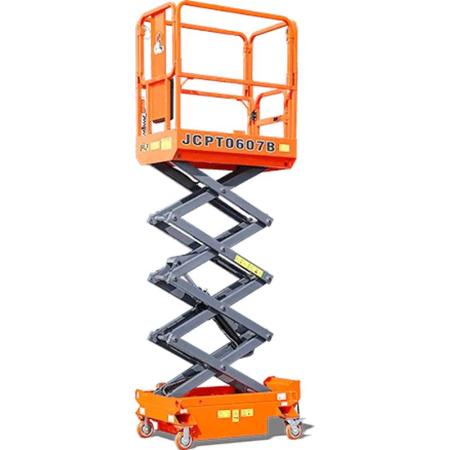 Nacelle ciseaux à translation manuelle 6 m