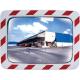 Miroir de sécurité extérieur Rouge/Blanc - Industrie Logistique