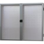 Vitrine d'affichage industriel 2 portes - murale ou sur pieds - FACTOPSIS