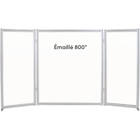 Achat Panneaux d'affichage émaillés 3 volets - Mural ou sur Pieds