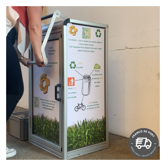 Vente Compacteur manuel pour canettes et bouteilles plastiques - C35M (DECOVAL SERVIPACK)