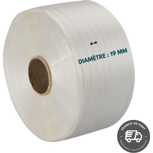 4x Bobines de feuillard de cerclage 19mm 300m - DECOVAL SERVIPACK
