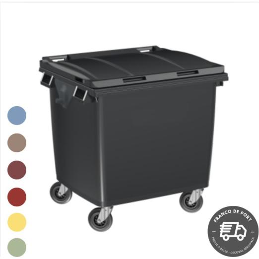 Conteneur poubelle PEHD 1000 litres - C1000L - DECOVAL SERVIPACK