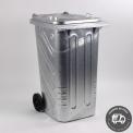 Conteneur à déchets métallique 2 roues 240 Litres