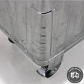 Vente Conteneur à déchets métallique roulant 770L (DECOVAL SERVIPACK)