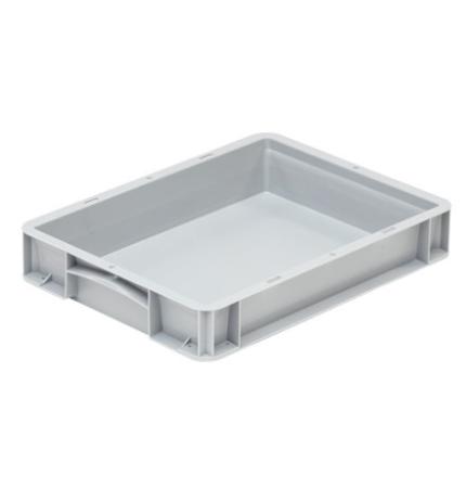 Bac plastique plat 400x300x70 fond et parois pleines norme Europe